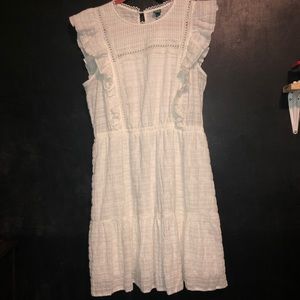 White summer dress! Worn once! From target!